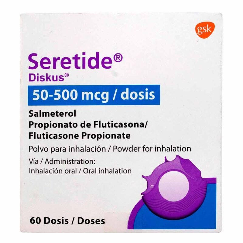 Seretide Diskus 50 / 500 mcg  inhalador Con 60 Dosis