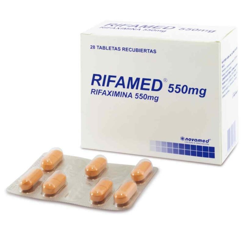 Rifamed 550 mg por 28 Tabletas Recubiertas .