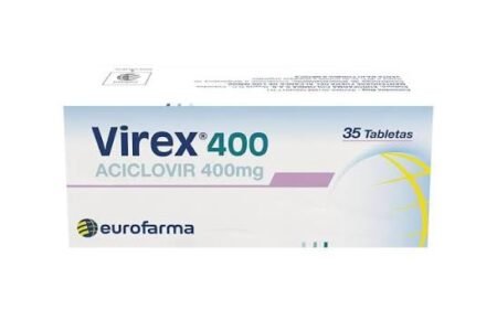 Virex 400 mg Caja por 35 Tabletas
